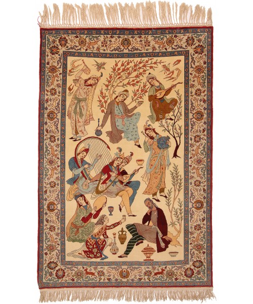 37222 Pictorial Isfahan Persian  Rugs