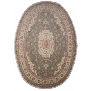 27638 Oval Tabriz Persian Rugs
