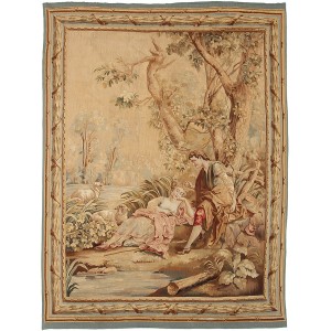41687 Antique Tapestry France Rugs