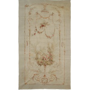32376 Antique Aubussan France Rugs